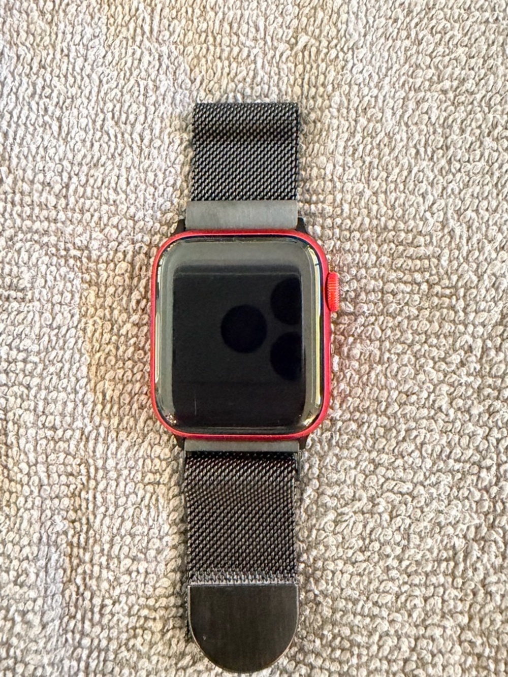 Apple Watch Series 6 - GPS + Cellular with RED aluminum case.   40 mm.